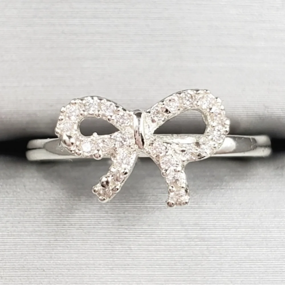 Silver Bow Ring